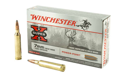 Ammunition Winchester Ammunition Super X 7mmRemMag WIN SPRX PWR PNT 7MMREM 150GR 20/200